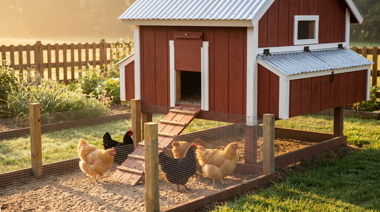 Backyard chicken coop